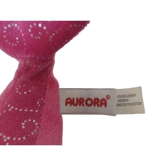 Aurora World Stuffed Animal Dolphin Pink 8.5 In Soft Adorable Black Eyes - Picture 3 of 4